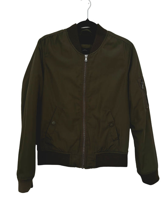 ALL ABOUT EVE Utility Bomber Jacket / Khaki / Size 8