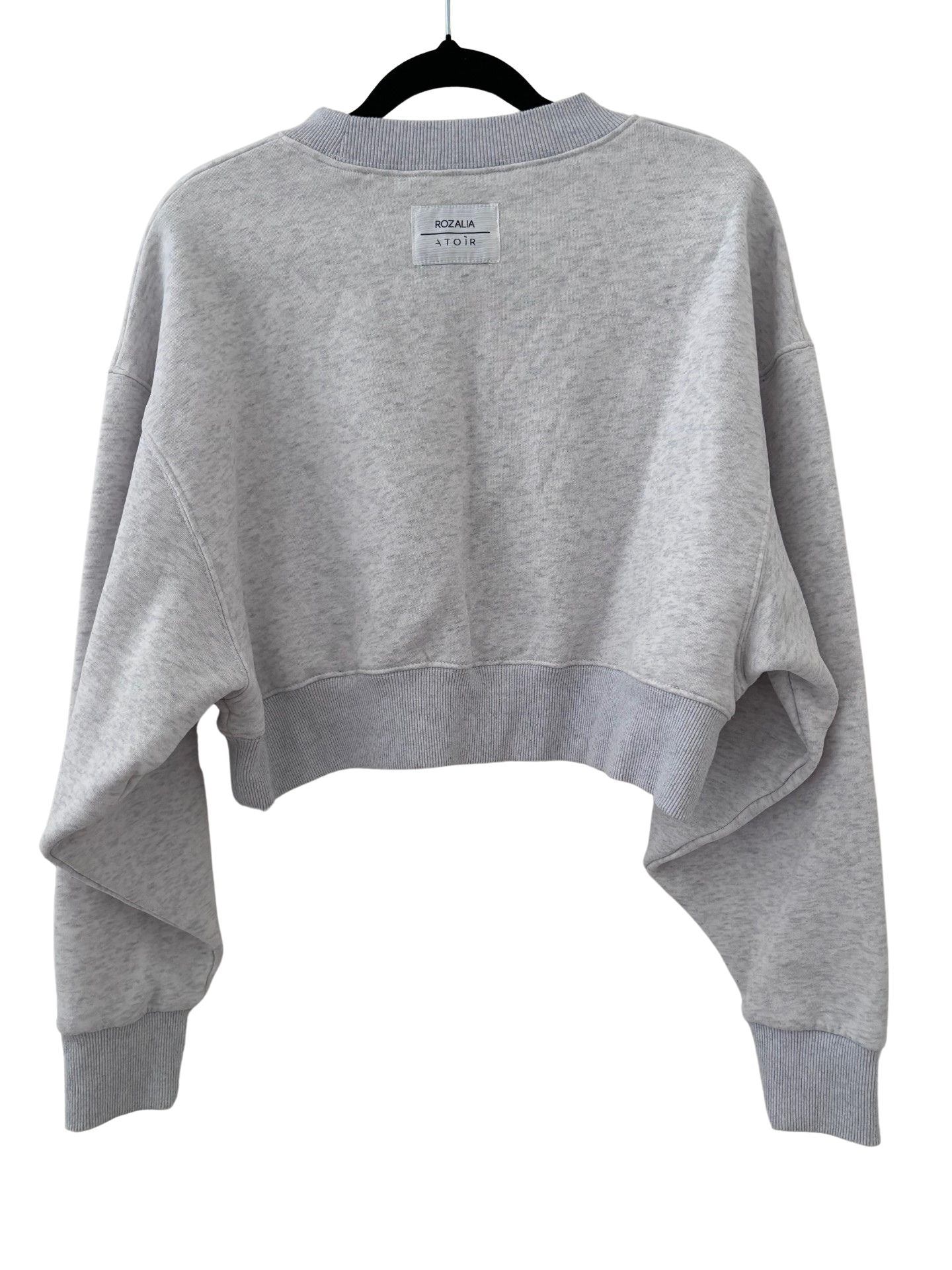 ATOIR x ROZALIA Cropped Sweater Jumper / Grey Marle / Size XS