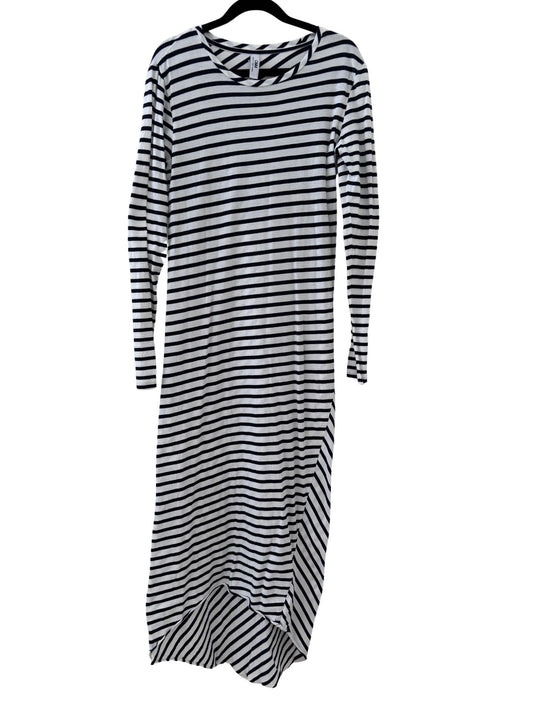 C&M Courtney Love Midi Dress / Navy & White Stripe / Size 8