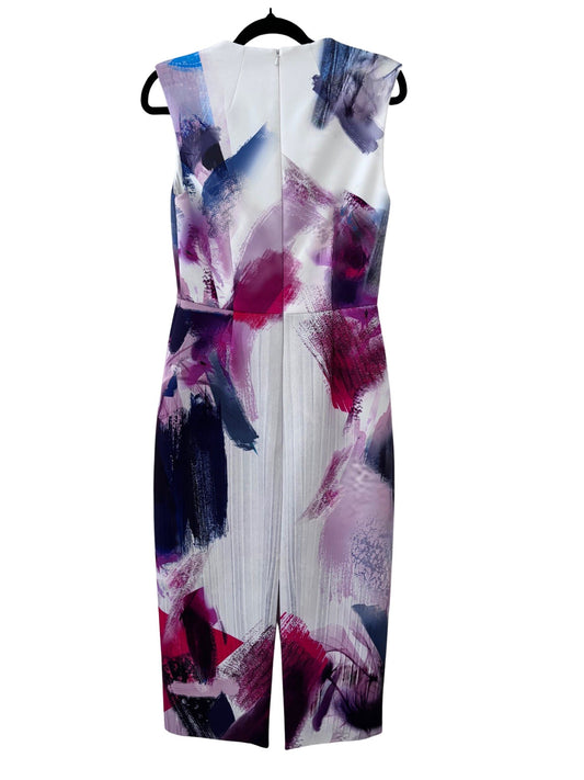 CAMILLA & MARC Transition Midi Dress / Multi Abstract Print / Size 6