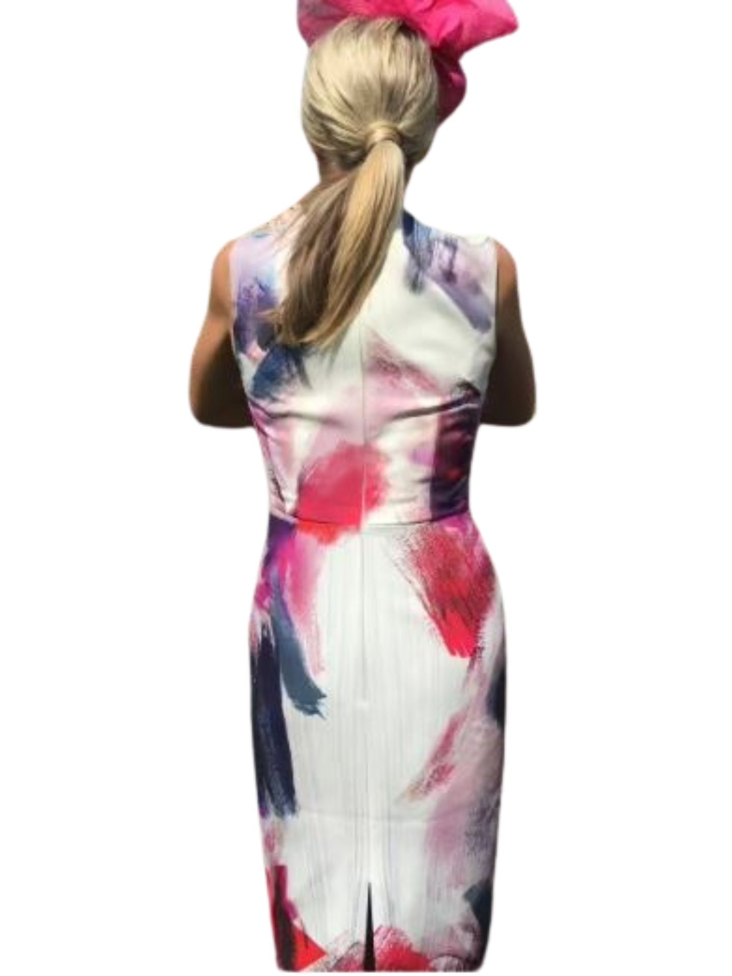 CAMILLA & MARC Transition Midi Dress / Multi Abstract Print / Size 6