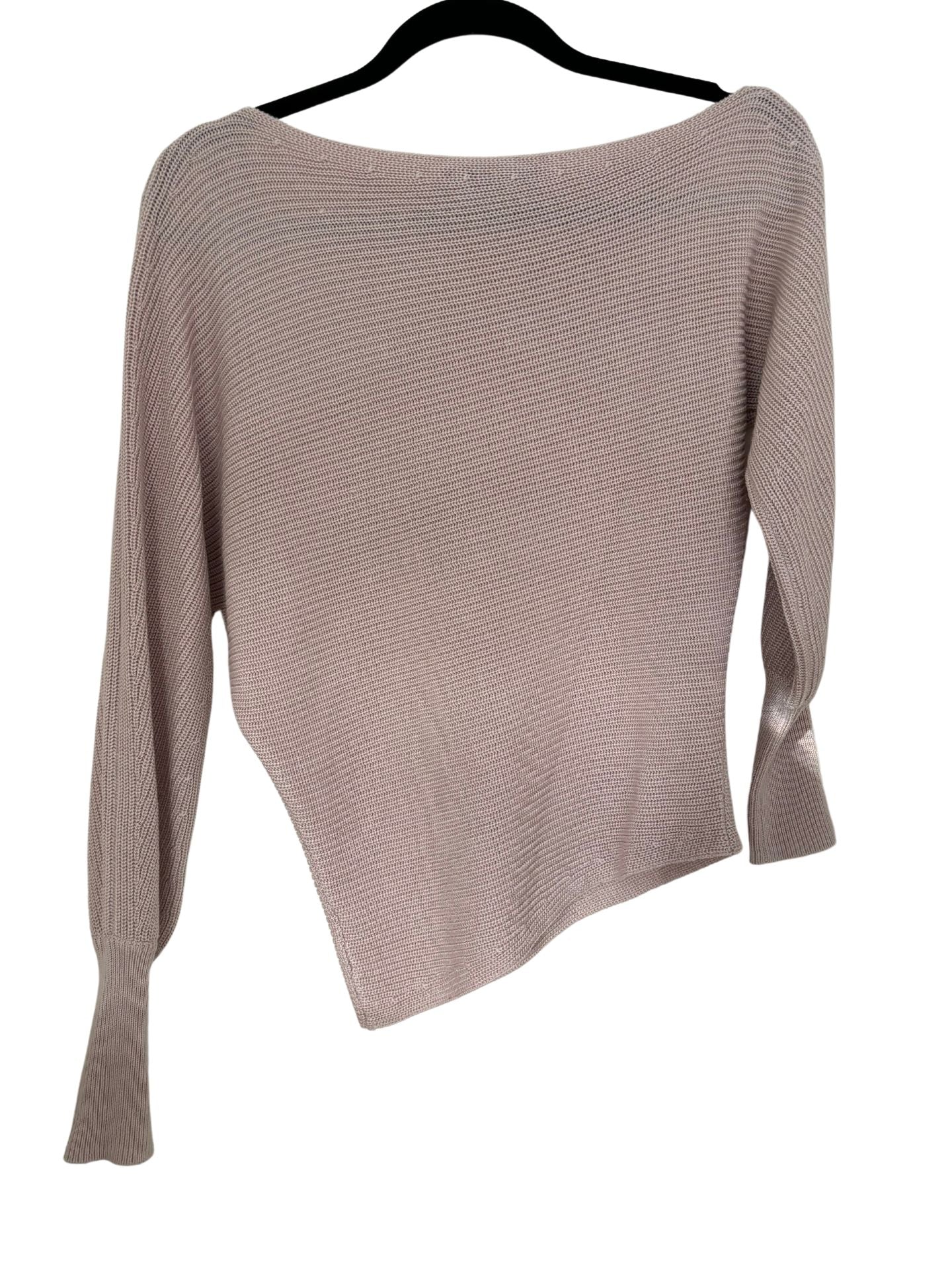 DECJUBA Off the Shoulder Knit Top / Blush Pink / Size S