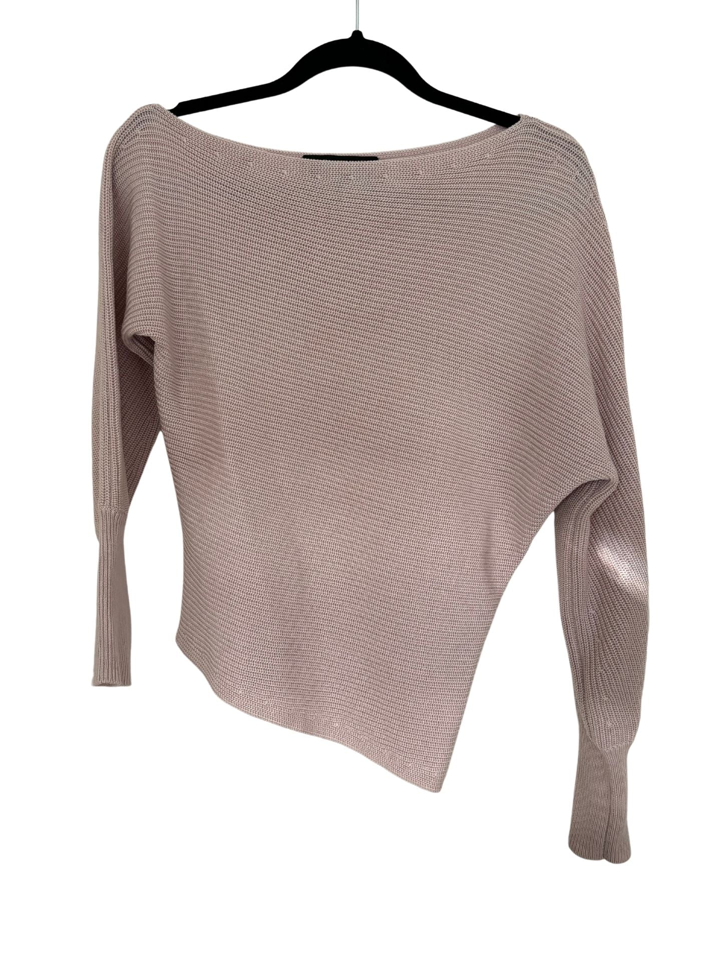 DECJUBA Off the Shoulder Knit Top / Blush Pink / Size S