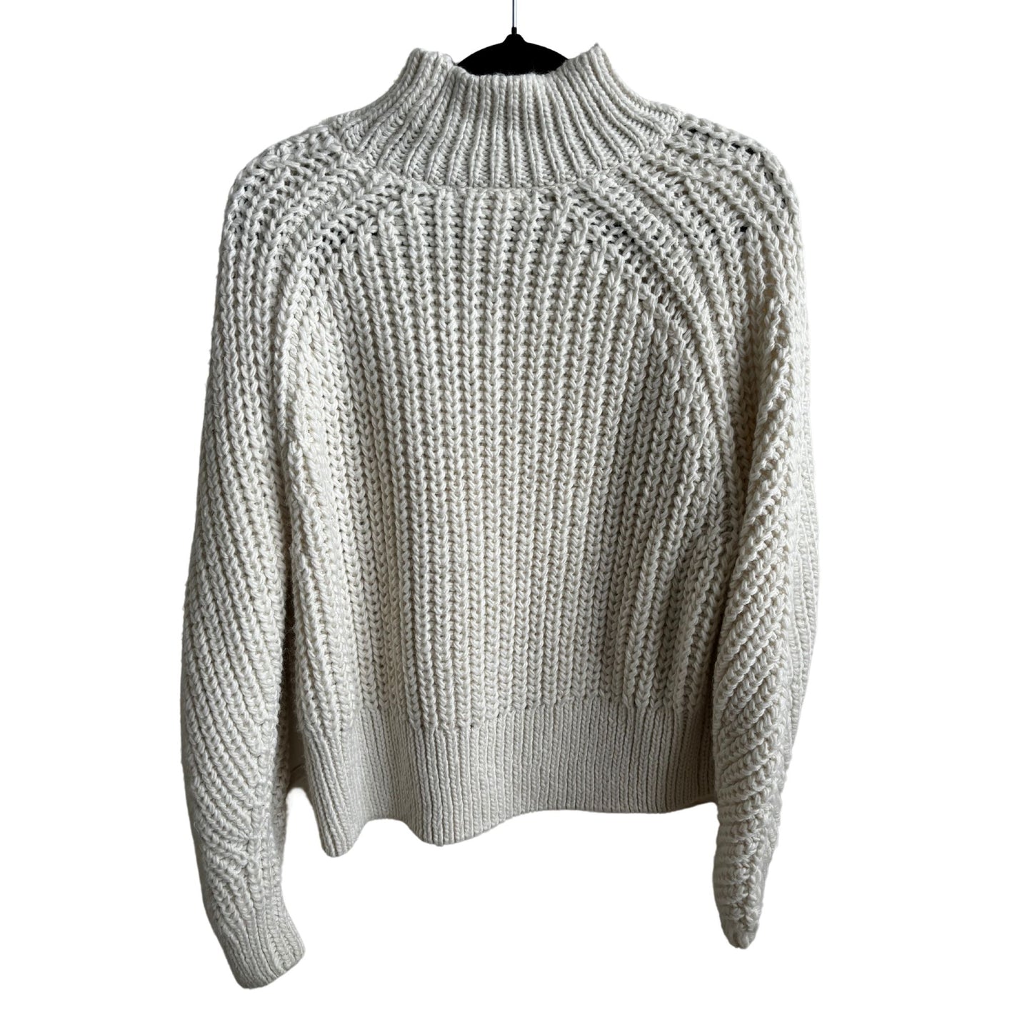 H&M Rib Knit Turtleneck Sweater / Light Beige / Size S