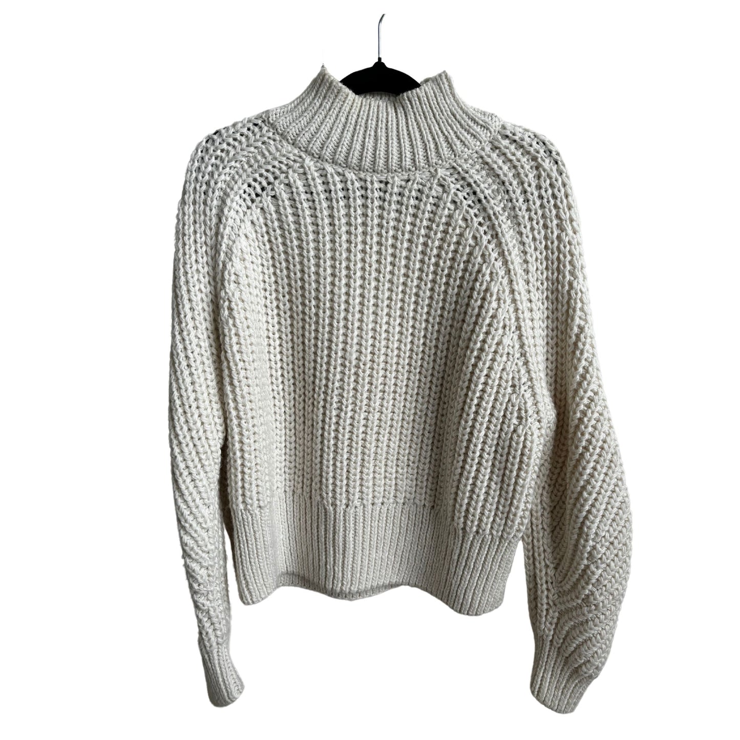 H&M Rib Knit Turtleneck Sweater / Light Beige / Size S