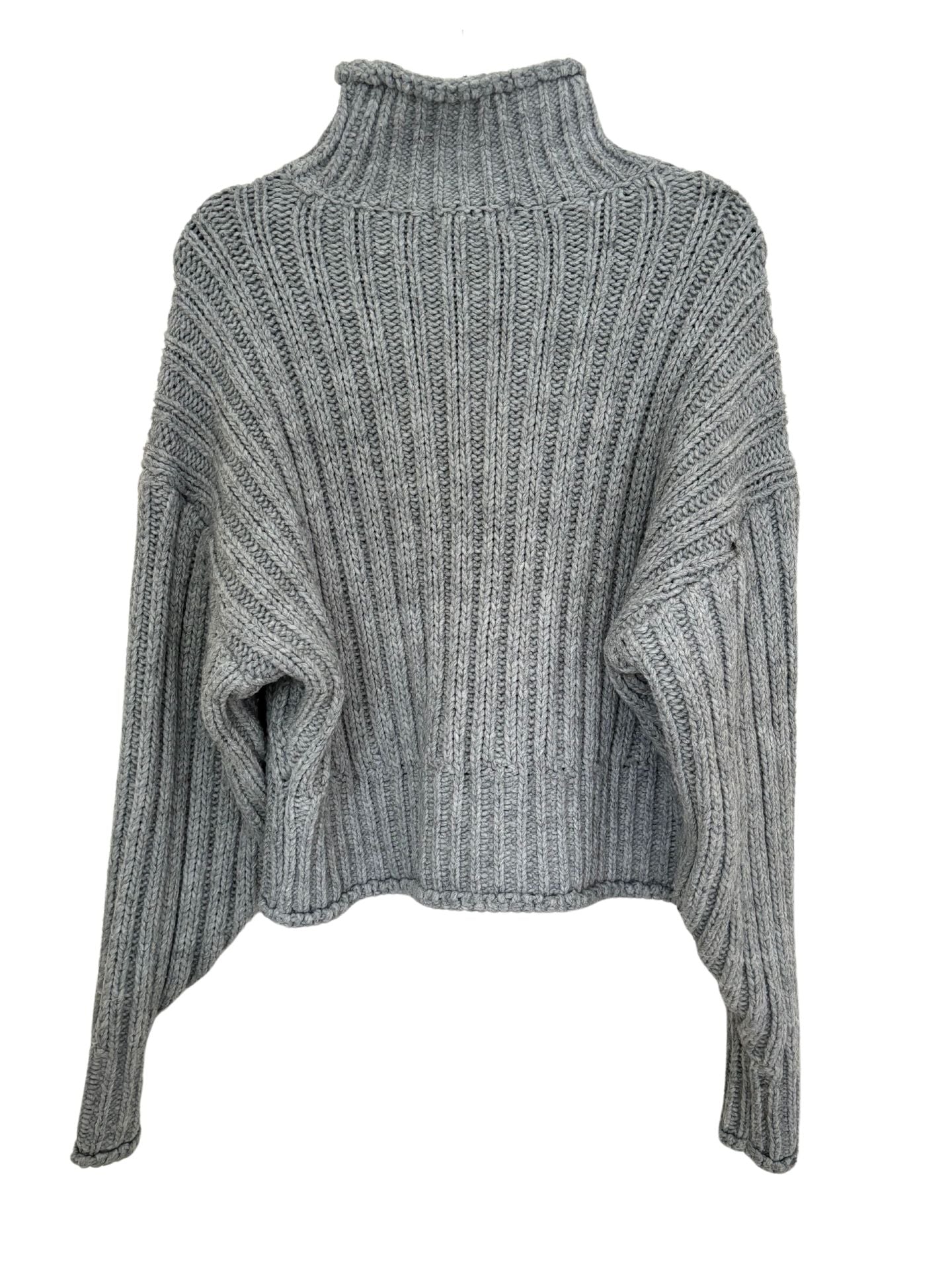 H M Chunky Knit Turtleneck Sweater Grey Size S The Closet Carousel Co