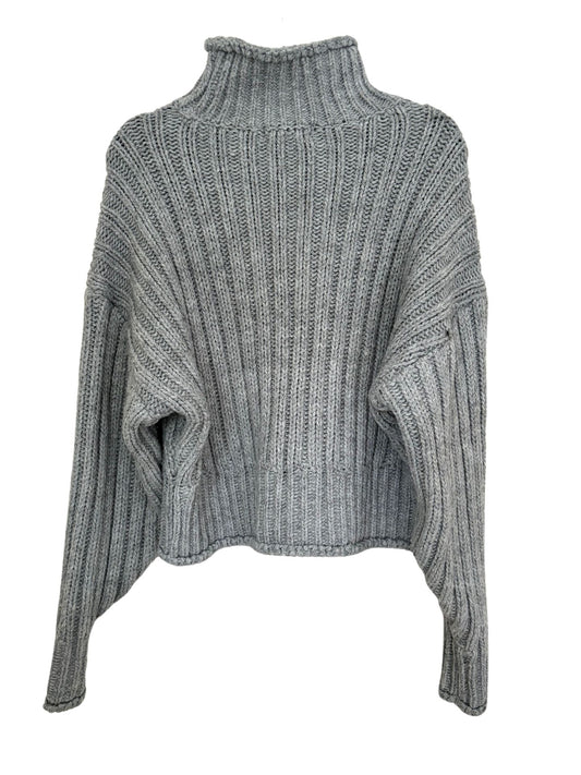 H&M Chunky Knit Turtleneck Sweater / Grey / Size S