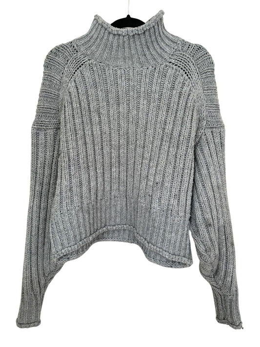 H&M Chunky Knit Turtleneck Sweater / Grey / Size S