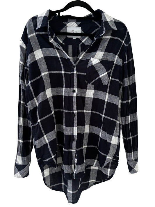 RAILS Hunter Shirt / Navy & White / Size S