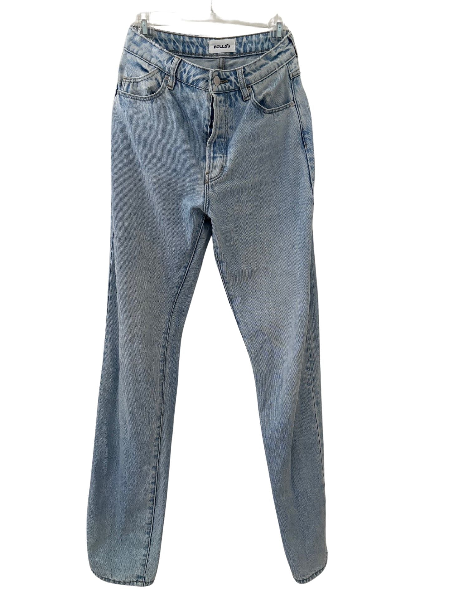 ROLLA'S Classic Straight High Rise Jean / Light Indigo / Size 25 (7)