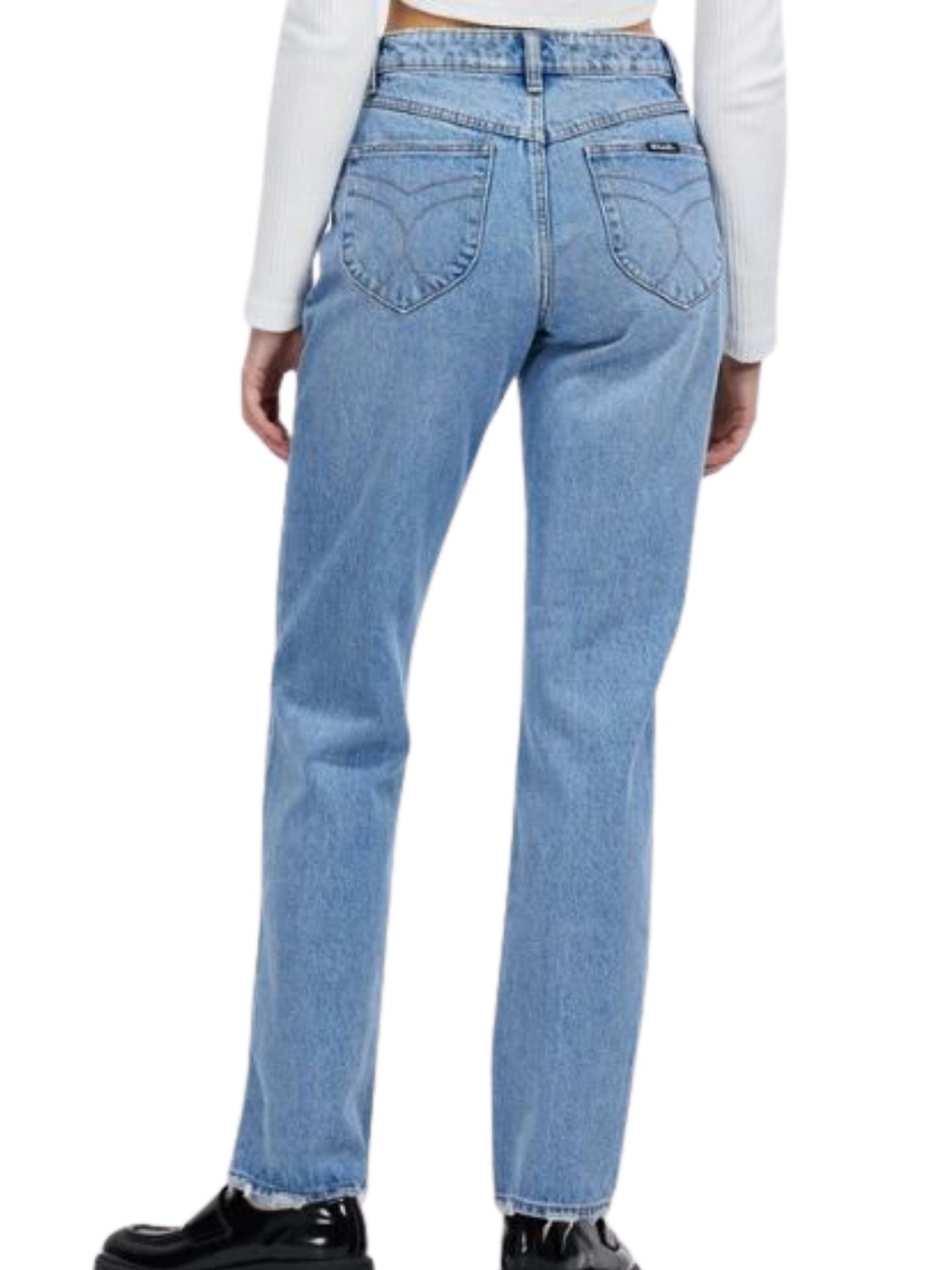 ROLLA'S Classic Straight High Rise Jean / Light Indigo / Size 25 (7)