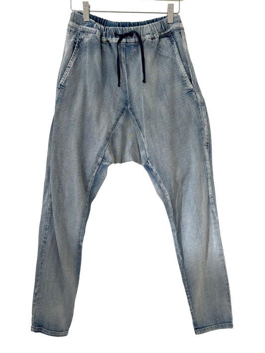 SEED Drop Crotch Denim Jogger / Indigo / Size 6