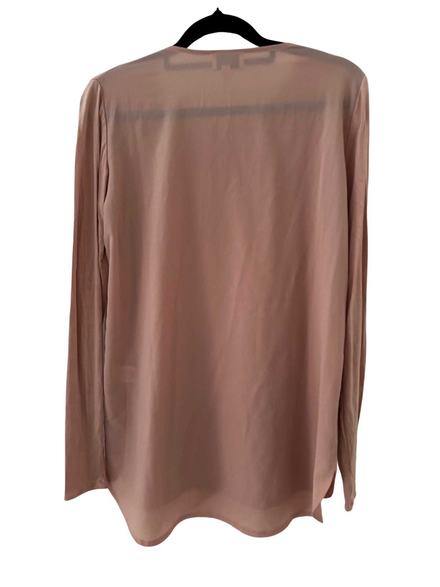 WITCHERY Scoop Hem Long Sleeve Top / Rust / Size XS